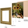 eletecpro 4x4 Picture Frames Set of 4, Ornate Frames with