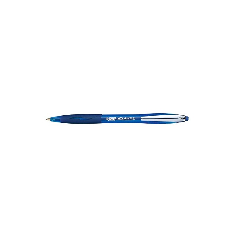 BIC Atlantis Premium 1.0 Retractable Ballpoint Pen - Blue (Pack