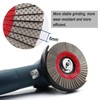 YDROWN 5 Inch Diamond Grinding Electroplated Flap Disc for Glass