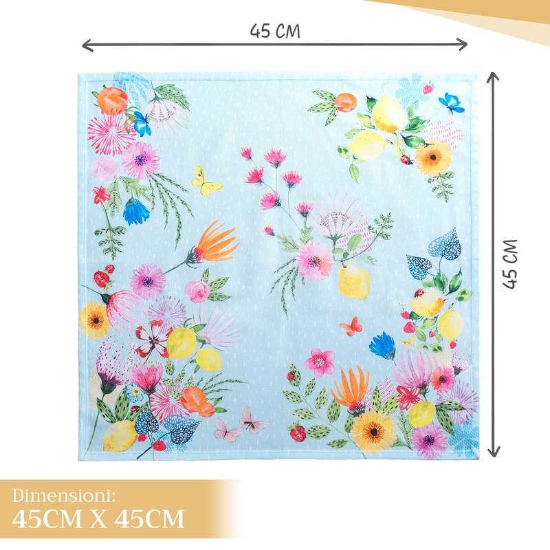 Maison d' Hermine Cloth Napkins 45cm x 45cm100% Cotton Decorative