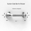 17“ Suction Shower Grab Bar with Indicators, Tool-Free Installation, Steady