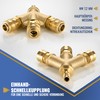 Poppstar Compressed Air Distributor Triple with Quick Couplings 3/8 Inch