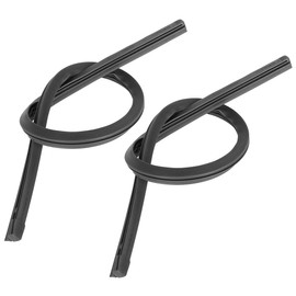 X AUTOHAUX 2pcs 500mm 20inch 8x10mm 3 Section Rubber Car Wiper Blade Refills