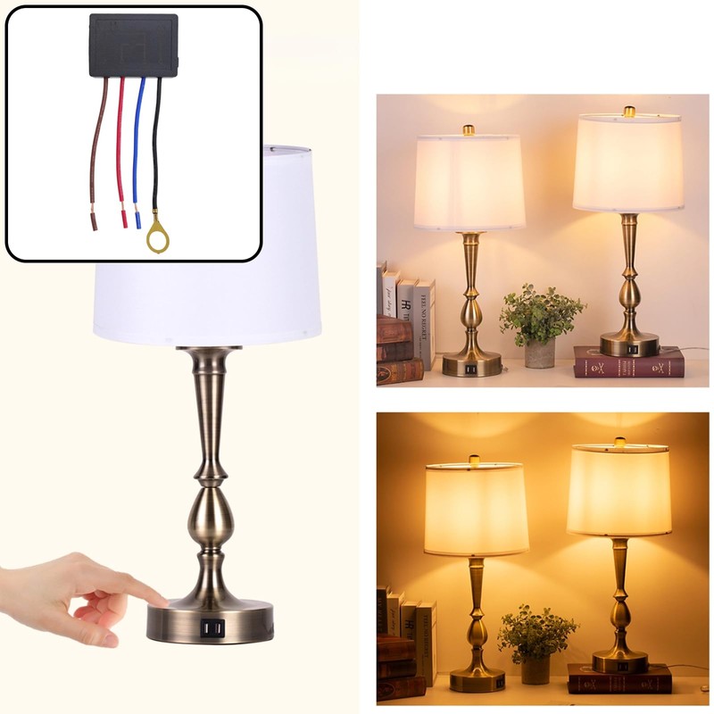 Chinflly Touch Lamp Switch,1A 100 Watt Four-Stage Dimming Lamp Touch