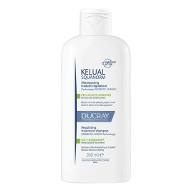 Shampoo Ducray Kelual Squanorm 200 ml para Caspa Grasa con Tecnología Probiotic-Science