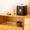 DD 2 Pack Dog Treat Container for Countertop, Black Dog
