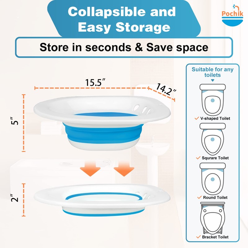 Pochik Sitz Bath, Sitz Bath for Hemorrhoids, Sitz Bath for
