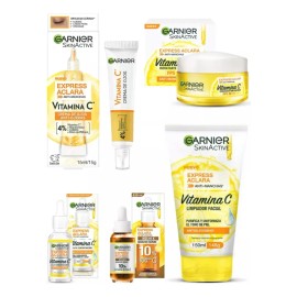 Garnier Kit Express Aclara Y Anti-ojeras Tratamiento De 5 Pz