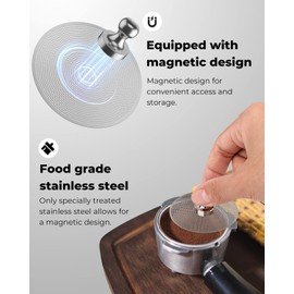 3 Pcs 51mm Espresso Puck Screen - 0.2mm Ultra Thin Espresso Puck, Stainless Steel Reusable Coffee Filter, Compatible with Espresso Machine 51mm Portafilter Basket