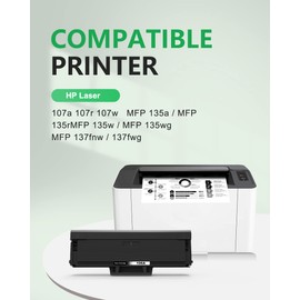 colorfly 106A Toner Cartridges Compatible for HP 106 A W1106A for HP Laser 107a 107r 107w MFP 135a 135r 135w MFP 135wg 137fnw 137fwg Printer (1 Black)