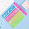 Jands Reglas Escolares Con Platilla De Letras Y Dibujos 4pz