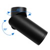 Surface-Mounted Spotlight, Black, Swivelling Surface-Mounted Spotlight with GU10 Socket, Aluminium