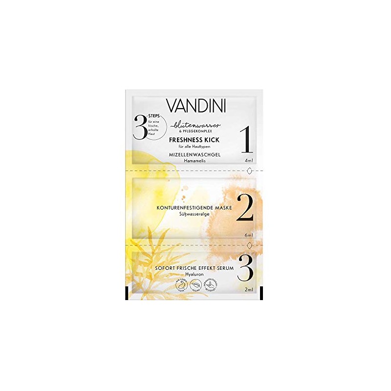VANDINI Freshness Kick 3-Step Mask, Pack of 2 (2 x