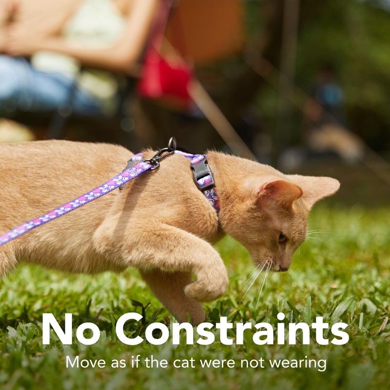 Cat Harness and Leash Set - Escape Proof Adjustable Cat