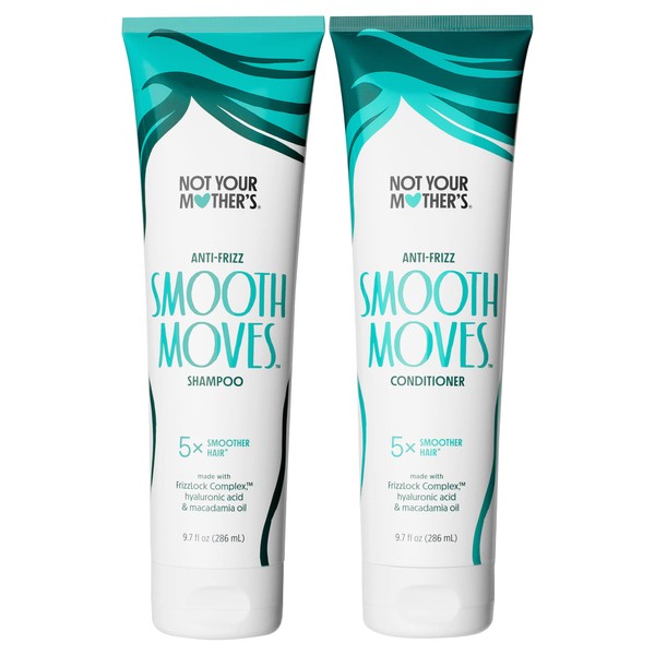 Not Your Mother's Smooth Moves Anti-Frizz Shampoo and Conditioner (2-Pack) - Frizz Control Hair Care Product For All Hair Types - Hair Moisturizer, Enhances Hair Shine
