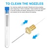 sourcing map 3D Nozzles Kit, 10pcs 3D Printer Brass Nozzles