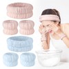 HUAZONTOM Hair Bands Facial Wash Wristbands 2 Sets (6 Pieces),