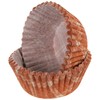 Autumn TINY Baking Cups - Orange Plaid Paper Liners for