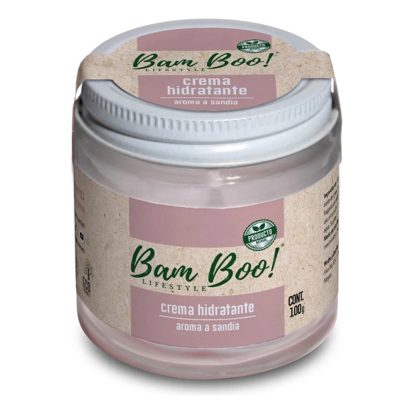 Crema Hidratante Sandía Para Cara Y Cuerpo 100g Bam Boo!
