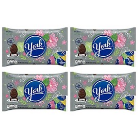 York Peppermint Patty Easter Eggs - Gluten Free - Individually Wrapped Limited Edition Egg Shaped Peppermint Patties - 9.6 oz Per Bag - Choose a 4 Pack or 6 Pack (4 Pack)