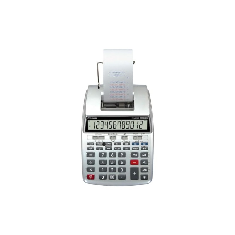 Canon P23-DTSC II Printing Calculator - Handheld 12-digit, 2-colour printing