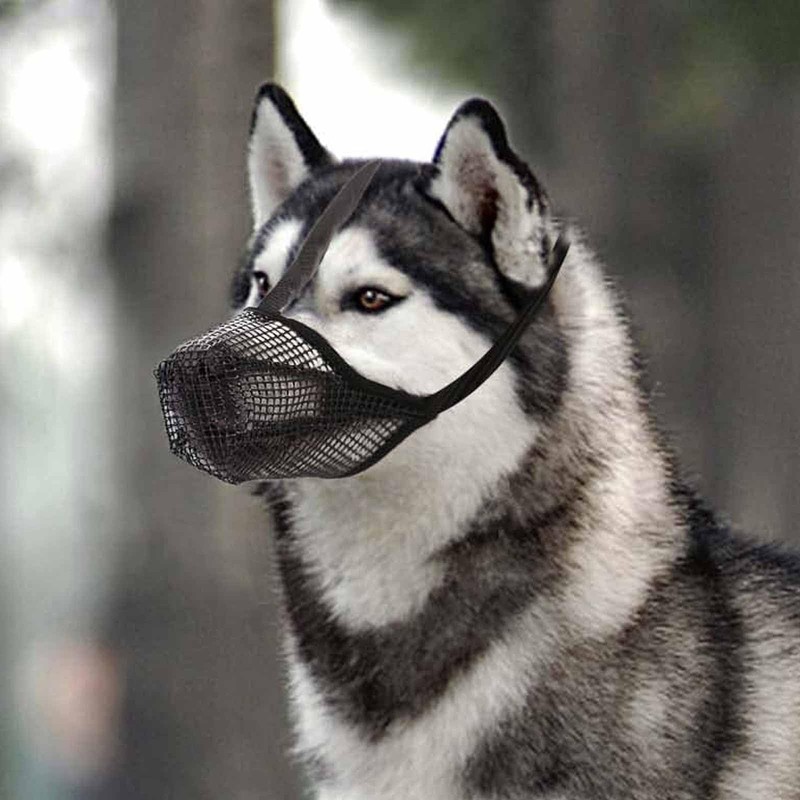 Dog Muzzle, Soft Mesh Muzzle Breathable Dog Muzzles for Small