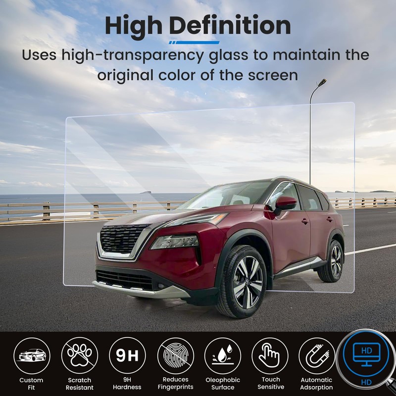 XCNGSUA for 8-In 2024 Maxima Murano Kicks Versa Screen Protector