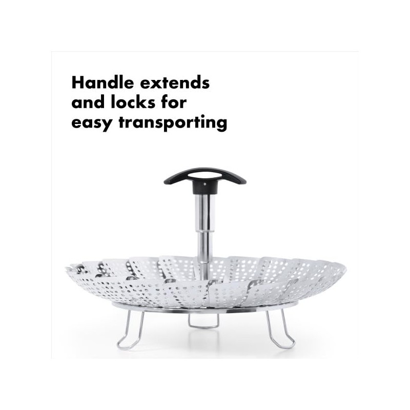 OXO Good Grips Stainless Steel Steamer With Extendable Handle