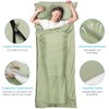 LSTRAGY Cabin Sleeping Bag, 2-in-1 Microfibre Sleeping Bag with Full