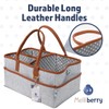 Melliberry Baby Diaper Caddy Changing Table Organizer - Baby Basket