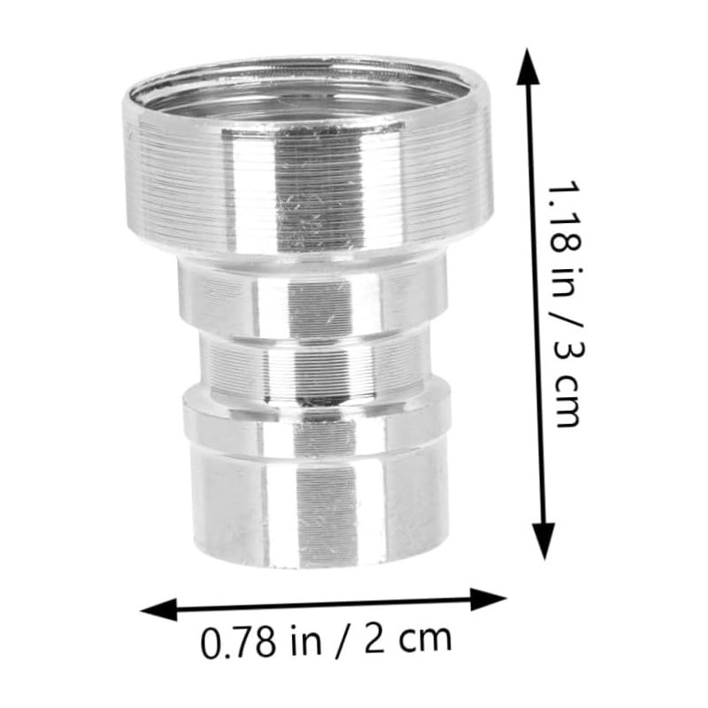 6 Piezas Adaptador de Grifo de Metal de Acero Inoxidable