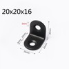 30 Pcs Black Corner Bracket,Right Angle Brackets 90 Degree,Stainless Steel