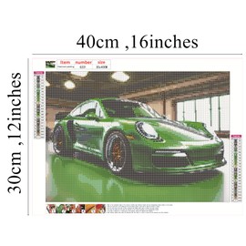 NUFTVI Diamond Painting Kits Street Sports Car,5D Full Drill Diamond Art Canvas Painting Kits for Adults, Painting Art Home Wall Decor (12 x 16 inches)