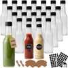 5 oz Hot Sauce Glass Bottles with Leak Proof Cap,Orifice
