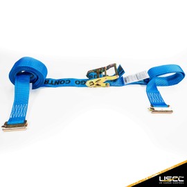US Cargo Control 2 Inch x 20 Foot Blue E Track Ratchet Strap