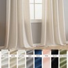 VOILYBIRD Natural Linen Curtains 84 Inch Length 2 Panels for
