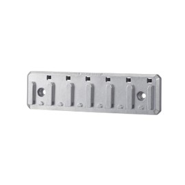 Tajima Safety System, 6 Row Metal TB-HP6M, Metal Plate with Easy Lock Function for Storing "Detachable Saf" Items, Includes Mounting Screws
