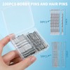 Teenitor Silver Bobby Pins for Gray Hair, Silver Hair Pins,