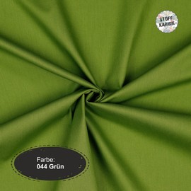 VmG-Store 2 m Cotton Fabric, Plain, 100% Cotton, Oeko-Tex, No Sold by the Metre, Over 70 Colours to Choose From (044 I Green)