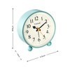 Tinload 4.5" Vintage Retro Analog Alarm Clock, Super Silent Non