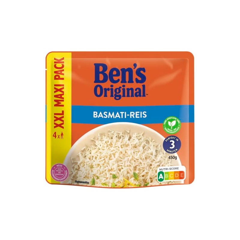 BEN'S ORIGINAL Express Rice XXL Maxi Pack Basmati, 450 g