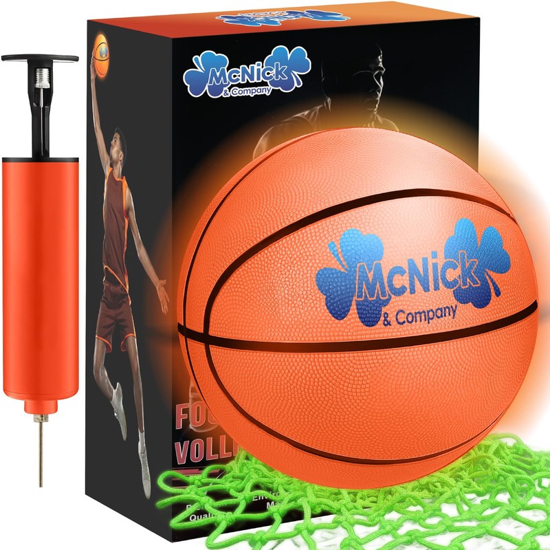 Glow in The Dark Basketball Net Hoop Pair – LED