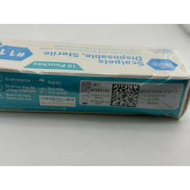 MedPride 10 PK DISPOSABLE SCALPELS #11-SINGLE USE - DISSECTING, SURGICAL, DERMAPLANING