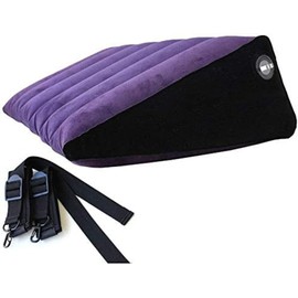 rutell Portable Wedge Pillow Inflatable Cushion, Folding Inflatable,Outdoor Camping Air Sofa Chair for Camping Picnic Beach Travel (Triangle)