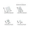MTQY 32PCS Aluminium Radiator Cooler Kit Combined Heat Sinks Suitable