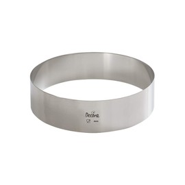 Decora Stainless Steel Round Shape, Silver, 26 x 26 x 4 cm