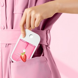 GKOKG 2pcs Hand Sanitizer Spray, Portable Power Mist Hydrating Hand Sanitizers Spray Travel Size, Pocket Hand Sanitizer Multi-Flavor Cleanses Your Hands