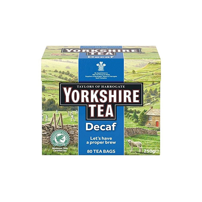 Taylors of Harrogate Yorkshire Decaffeinated Tea (80) - Pack of