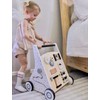 Beright Wooden Baby Walker Push and Pull Learning Activity Walker