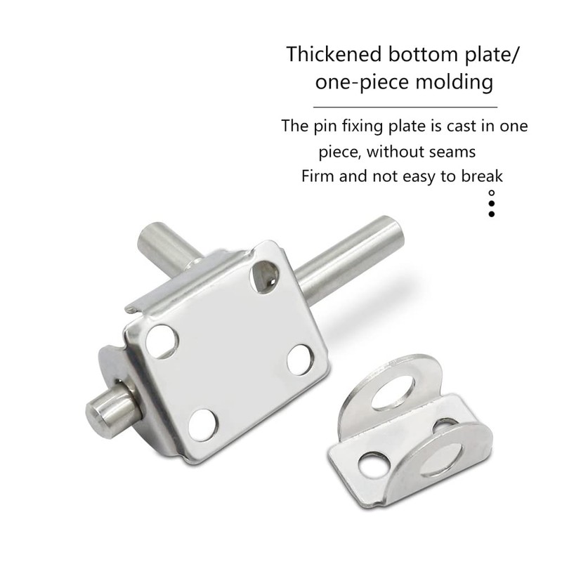 Pack of 2 Stainless Steel Door Bolt Mini Lock Bolt